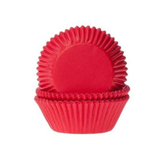 House of Marie Cupcake Cups Dieprood 50x33mm - 50st