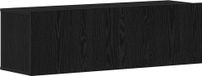 Chêne noir meuble TV 100 x 30 x 30 cm Bois transformé