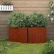 vidaXL Plantenbakken 2 st 42x40x39 cm cortenstaal