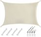 AMANKA Voile d'ombrage rectangulaire imperméable 2x3m - Beige