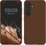 kwmobile Samsung Galaxy S25 telefoonhoesje - Chocoladebruin