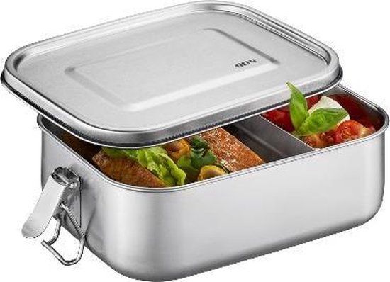GEFU ENDURE Lunch Box - Klein - Silver - 1L - Stainless Steel