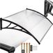 tectake® Auvent de porte - Transparent - 150x93 cm