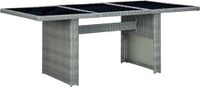 vidaXL Tuintafel Zwart, Grijs