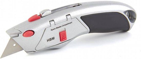 HBM PROFI universeel mes met 5 reserve messen