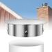 Inox Afdekplaat voor Schoorsteenpijp van 120 mm tot 130 mm