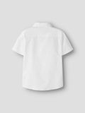 Nkmnewsa NAME IT Jongens Overhemd NKMNEWSA SS SHIRT NOOS Korte Mouw Katoen Wit