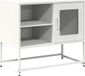 vidaXL Tv-meubel - 68x39x60,5 cm - Staal - Wit
