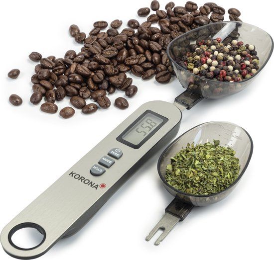 Korona EVA Digitale Lepelweegschaal - 0.1g Nauwkeurig - Grijs