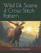 Wild Elk Scene 4 Cross-Stitch Pattern