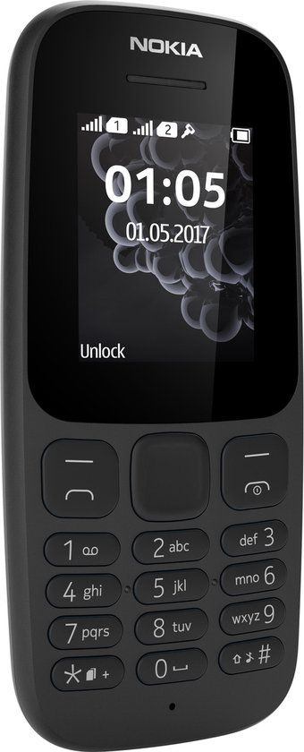 Nokia 105 Neo - Zwart - Dual SIM - 1.8 inch - 4MB RAM