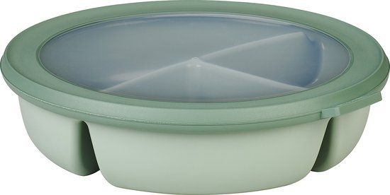 Mepal Cirqula Bento Bowl - 3-vaks - 1L - Nordic Sage