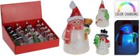 Nampook 5 stuks! Sneeuwpop met led 10cm 4ass