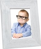 Deknudt Frames Dennenhout, wit geschilderd, landelijke stijl fotomaat 28x35 cm