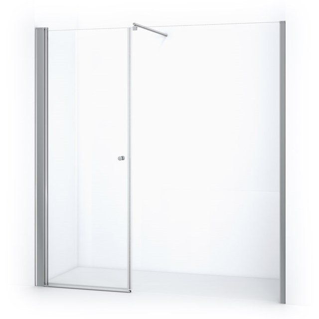Maxaro Douchewand met Draaideur Zircon Comfort 210cm Chroom