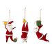 Bloomingville Boules de Noël en laine Giles 17cm - set van 3