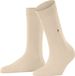 Burlington Lady eenkleurig katoen sokken dames beige - maat 36-41