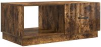 vidaXL Salontafel Gerookt eiken 90 x 50 x 37 cm