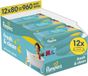 Pampers Fresh Clean Billendoekjes - 12 Verpakkingen van 80 Doekjes