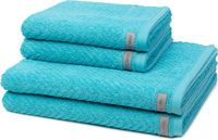 Ross Dames en Heren 2 X handdoek 2 X douchehanddoek - in set Smart