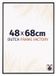 Dutch Frame Factory Cadre photo 48x68 cm - Plastique - Noir mat - Easy