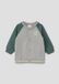 s.Oliver Sweatvest Colorblock Manches Longues Coton Colombe Gris Unisexe Enfants