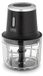 Hachoir sans fil - réservoir en verre de 1 litre - 4 lames en acier inoxydable - batterie de 60 min - Noir