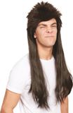 Bristol Novelty Ltd Bristol Novelty Mens Long Mullet Wig (Brown)