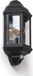 LEDKIA LIGHTING Lampe murale d'extérieur Newguay PC avec détecteur PIR, noir, E27