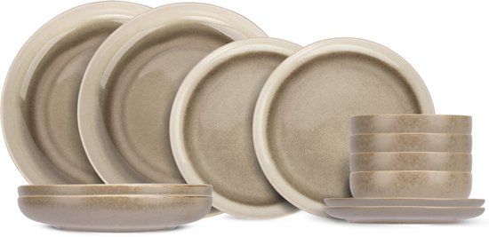 Cosy&Trendy Cosy & Trendy Serviesset Forest - 12-delig / 4 personen - Creme