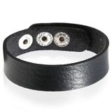 LGT JWLS LGT Jewels Leren armband Verstelbaar Zwart