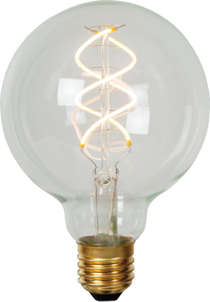 Lucide G95 Filament LED Lamp - E27 - 4.9W - Dimbare - 2700K - Transparant