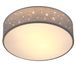 Monzana Plafondlamp - Sterrenhemel Rond 30cm 40 Watt Stof - Grijs