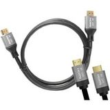 LTC Gold Videosnoer, HDMI - HDMI, 8K, 1m, Zwart