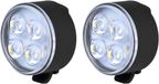 Benson Fietslamp - 2x - wit voorlicht - LED - USB oplaadbaar - inclusief clip en kabel