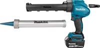 Makita DCG180RMEX 18V Li-Ion Accu lijm- en kitspuit set 2x 4.0Ah accu incl. kokerhouder- en worsthouder in koffer