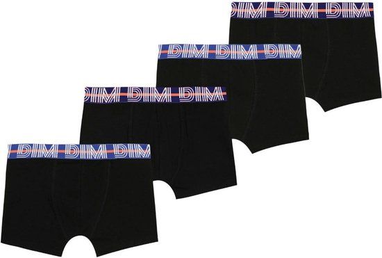 DIM Korte Boxershorts - 4 Pack - 0HZ Black - Boys - Size 140