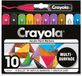 Crayola Acrylstiften - Ronde Punt - 10 Kleuren - Multi-Oppervlak