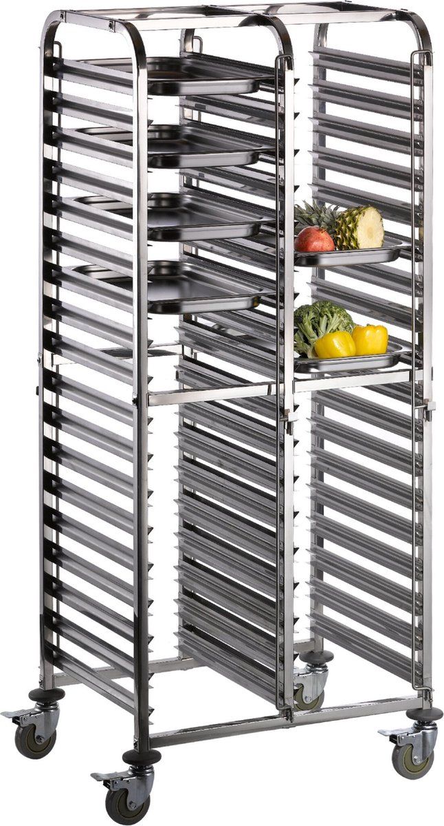 Saro Regaal wagen met 36 platen | 60 x 40 cm