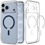 Spigen Ultra Hybrid MagFit iPhone 18 Pro Max / 17 Pro Max Hoesje Transparant Blauw