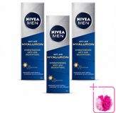 NIVEA MEN 3 x Gel hydratante anti-âge avec hyaluron - 50 ml