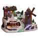Feeric Lights & Christmas Kerstdorp kerst tafereel met huis en molen - LED verlichting - 31 cm