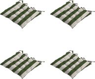 Merkloos Amora - Zitkussen Gestikt - Set van 4 - Groen - Katoen - 46x46cm