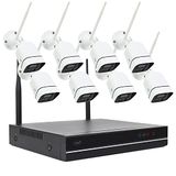 PNI House WiFi660 NVR kit de vidéosurveillance 8 canaux et 8 caméras extérieures sans fil 3MP, P2P, IP66