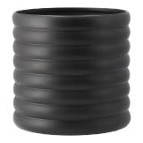 DBKD Cache-pot Mud noir Très grand, Ø 27 cm