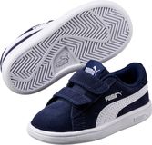 PUMA Smash v2 SD V Inf Kinderen Sneakers - Peacoat-Puma White - Maat 25