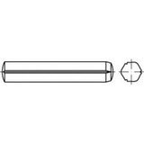 TOOLCRAFT Goupille cylindrique 5 mm Acier 100 pièce(s)