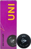 Dunlop Squashballen Uni, 3 ballen | Trainingsbal met langzame stuit | Verpakking van 3