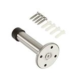 Dove Factor Roestvrij Staal Lange Deurstopper Met Geluidsdemping Bumper Top (Pack van 1)