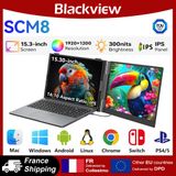 Blackview SCM8 Laptopschermverlenger, 15,3 inch 1080P FHD IPS (16:10), draagbare laptopmonitor compatibel met Windows/Mac/Chrome OS.